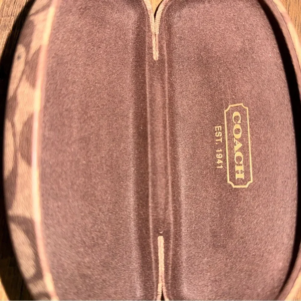 Coach Brown Glasses Case